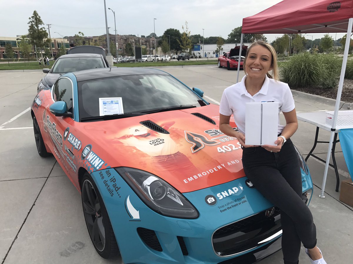 sarah_sutter's tweet photo. FIRST MAV MORTORSHOW! Support UNO, and our new business @CarSnapsOmaha ! Come take pic of the #staysharpcar to enter to win THIS iPad!! https://t.co/Z1ysLvOOe5