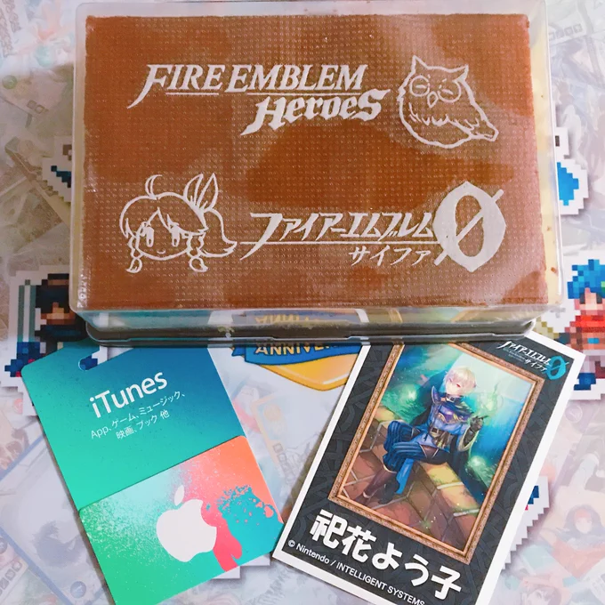 本日はファイアーエムブレム0・ヒーローズの合同謝恩会に行ってきました! ビンゴでiTunesカードが当たって嬉しい…(*゜∀゜*)✨ 寄書きボードにはピエリちゃんを描かせていただきました! 