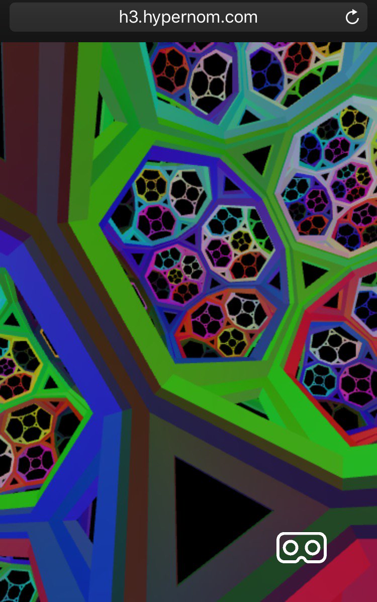 for more on hyperbolic VR see elevr.com/portfolio/hype… and h3.hypernom.com now with a cardboard button for forward navigation!