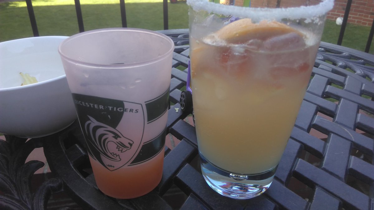bbqbeerbeaver's tweet photo. #Sunday #cocktail as per @SundayTimesFood and kid  juice cup supplied by @LeicesterTigers https://t.co/VphintGUBJ
