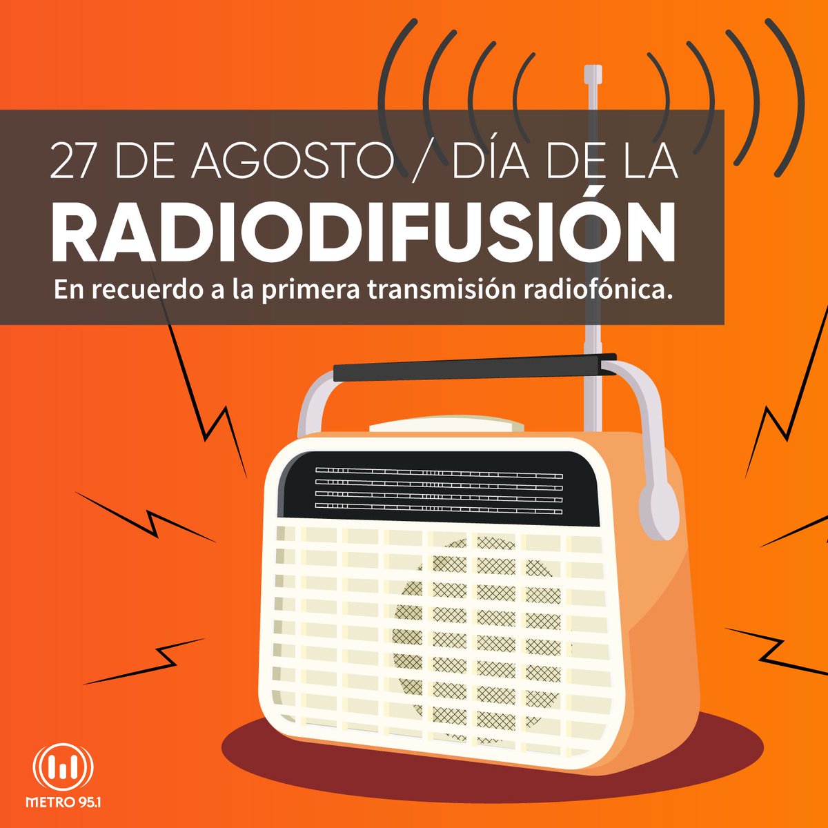 mph951fm's tweet photo. Hoy celebramos el #DíaDeLaRadio 📻 en recuerdo a la primera transmisión DEL MUNDO que ocurrió en nuestro país un día como hoy pero de 1920. https://t.co/FihZxE81R6