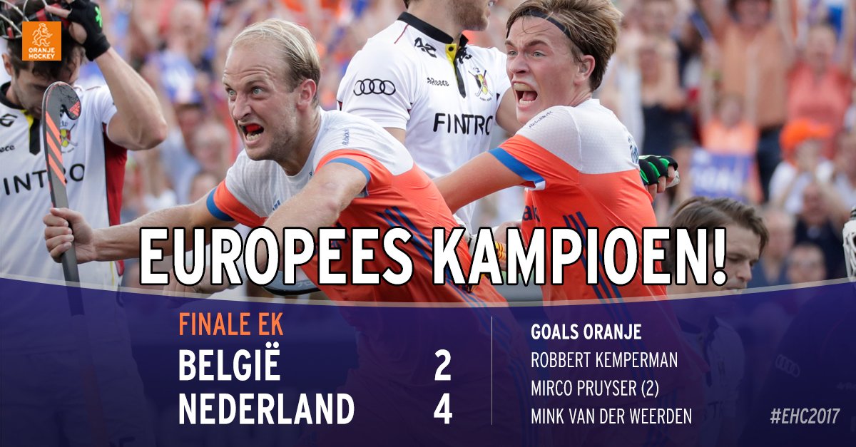 Oranje verovert zijn 5de Europese titel! 🏆 🏆 🏆 🏆 🏆

hockey.nl/nieuws/oranje-…