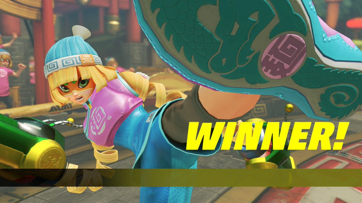 ActualAero's tweet photo. Cotton Candy Min Min = Best Min Min :) #ARMS #NintendoSwitch #Nintendo #MinMin #GlobalTestpunch #Testpunch https://t.co/ARuPehQFVU