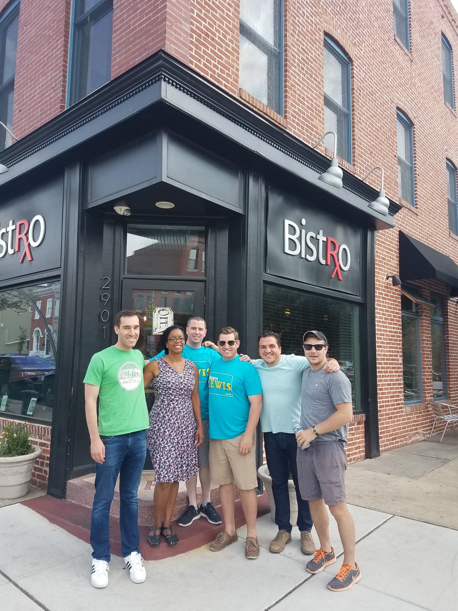 CouncilmanETC's tweet photo. Pounding the pavement for #OurDelegate, @RobbynLewis46th in Patterson Park today, cameo appearance by Jason Filippou! #WinTheDay https://t.co/2fa1chywQk