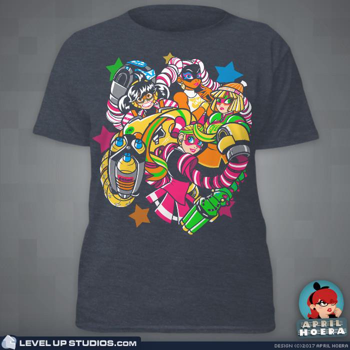 LevelUpOutfit's tweet photo. Any new ARMS fans out there after the second Testpunch this weekend? Check out this design by @OhSadFace!
https://t.co/OQiNLuSg4W #testpunch https://t.co/MtmCYHZ1Li