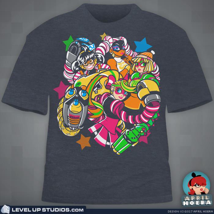 LevelUpOutfit's tweet photo. Any new ARMS fans out there after the second Testpunch this weekend? Check out this design by @OhSadFace!
https://t.co/OQiNLuSg4W #testpunch https://t.co/MtmCYHZ1Li