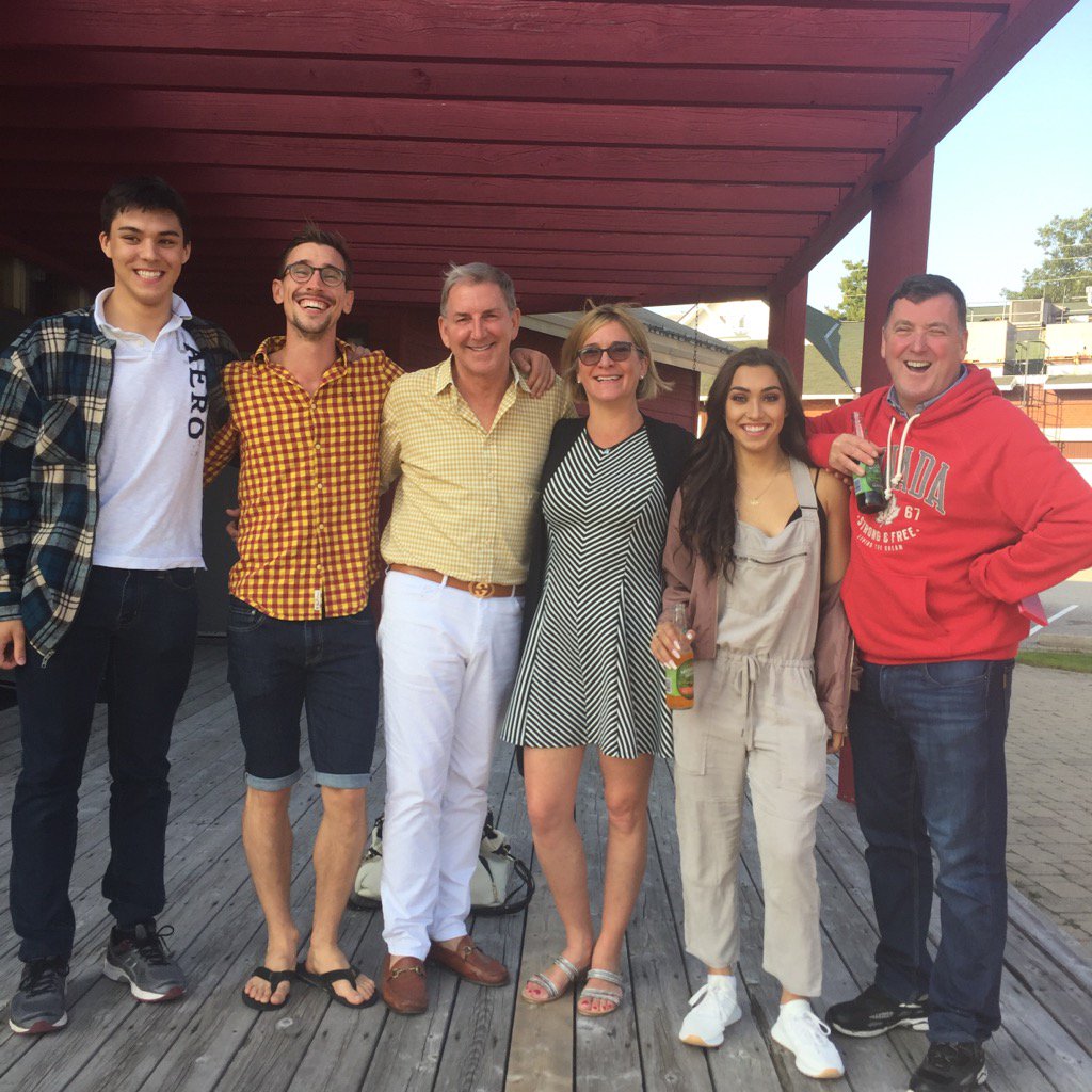 <a href="/gabby_daleman/">Gabrielle Daleman</a> &amp; little brother Zack with the coaching crew from the Cricket Club at another great Beat the Heat show