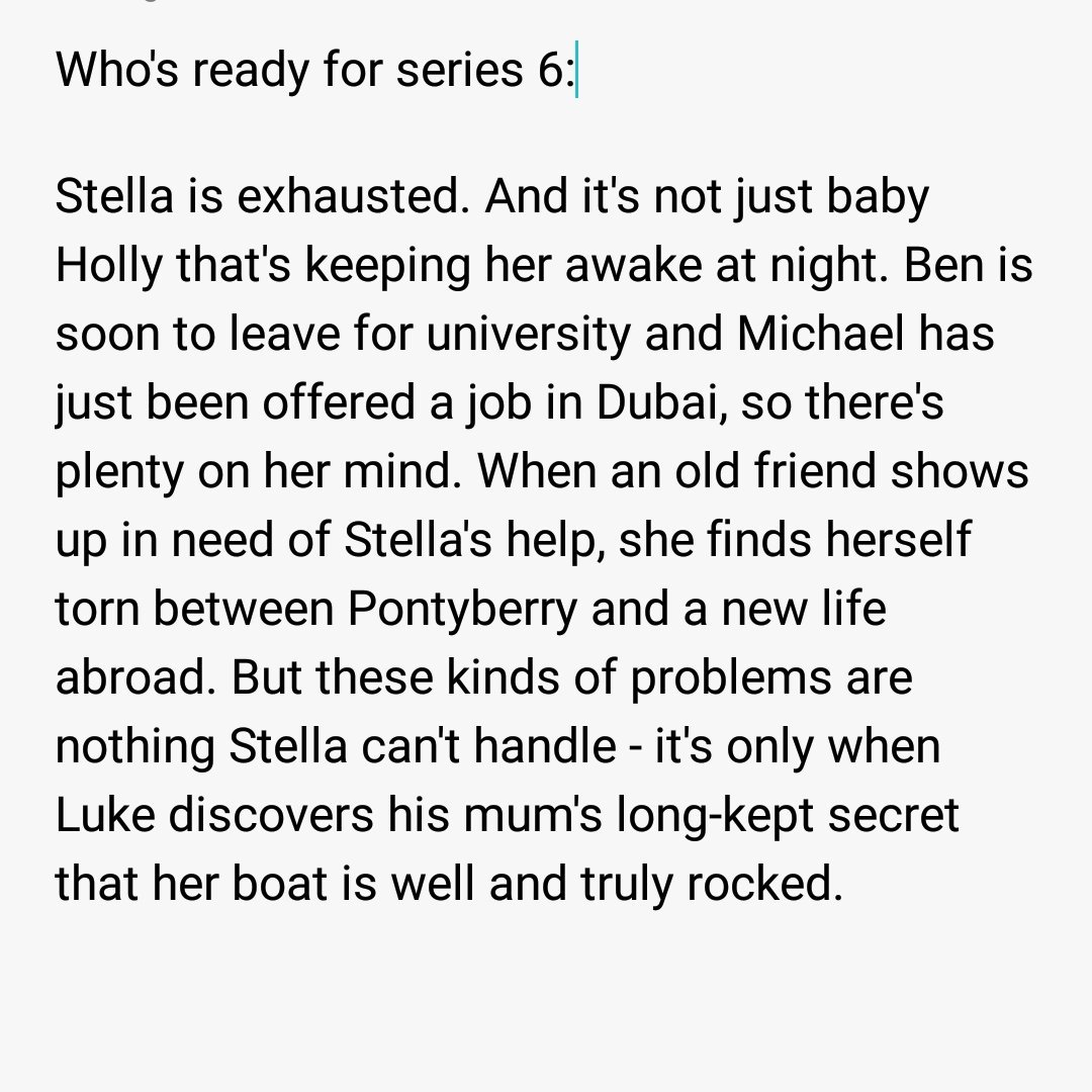 Stella_Sky1's tweet photo. Series 6 excitement 😆 https://t.co/bouHnoA6C9
