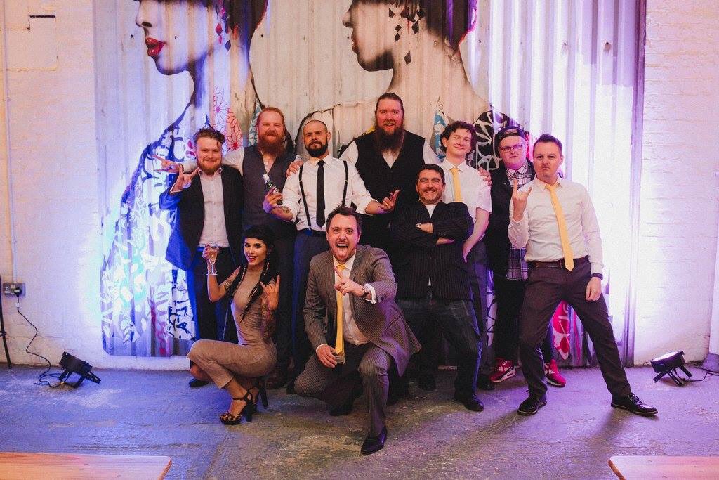 rise_newcastle's tweet photo. Team RISE all scrubbed up for Dj Ash's wedding day! #riseordie #risenewcastle #mashwedding #wescrubupwell https://t.co/TICUzjhkW2