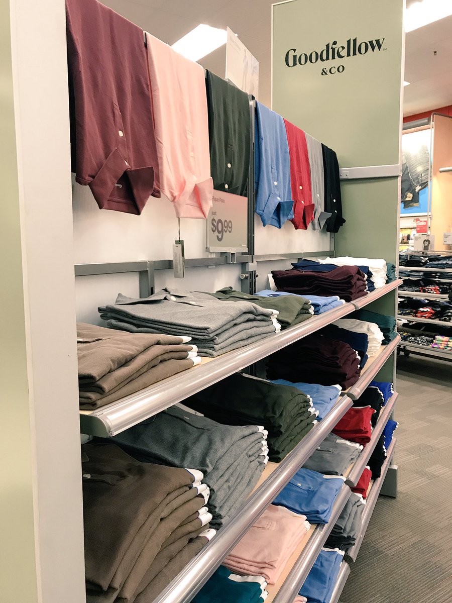 jennkallman's tweet photo. Introducing one of our new brands Goodfellow & Co. Come take a look hot lots to choose from. #lookinggoodfellow #t1882 #targetstyle https://t.co/uFWSUKv6Qz