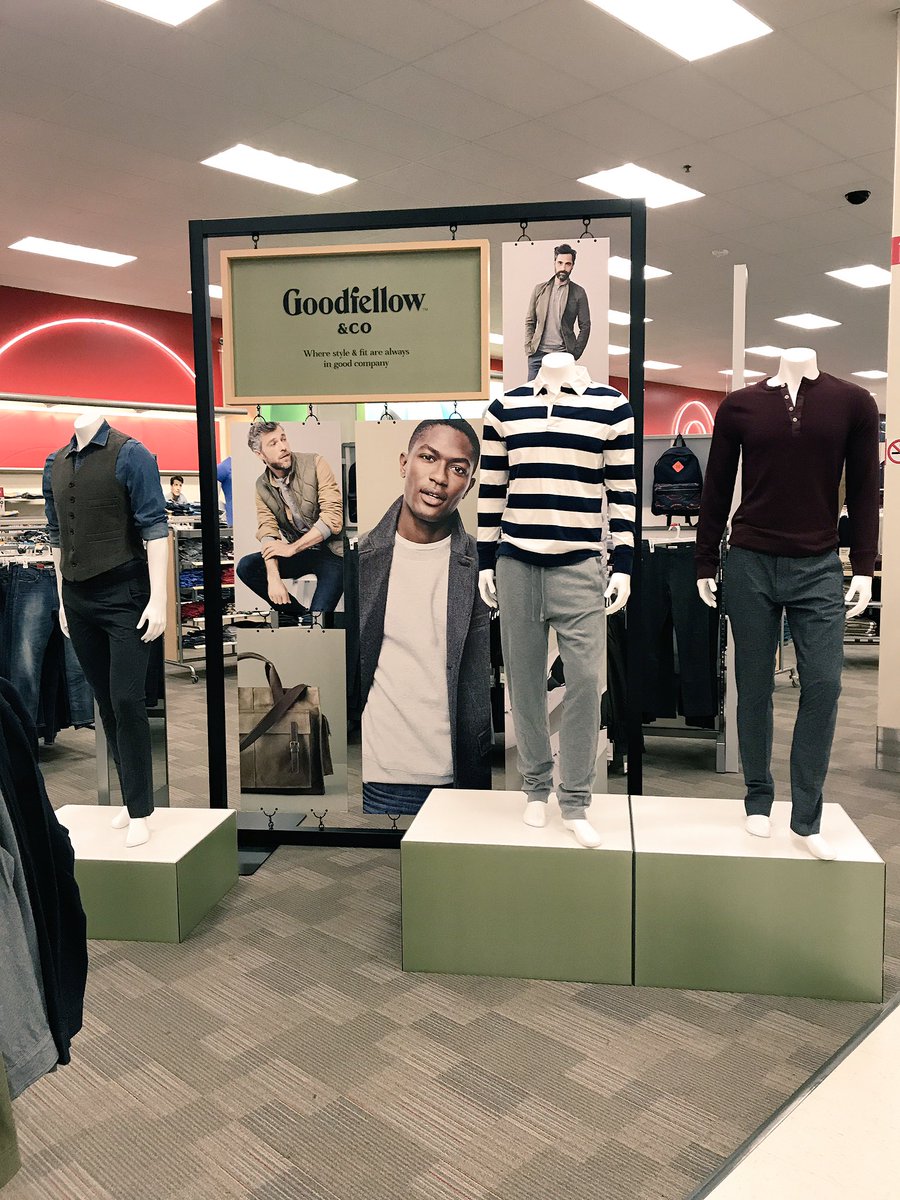 jennkallman's tweet photo. Introducing one of our new brands Goodfellow & Co. Come take a look hot lots to choose from. #lookinggoodfellow #t1882 #targetstyle https://t.co/uFWSUKv6Qz
