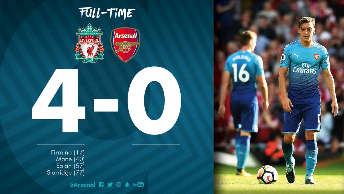 Arsenal's tweet photo. #LFCvAFC https://t.co/qvR1CHhUhe