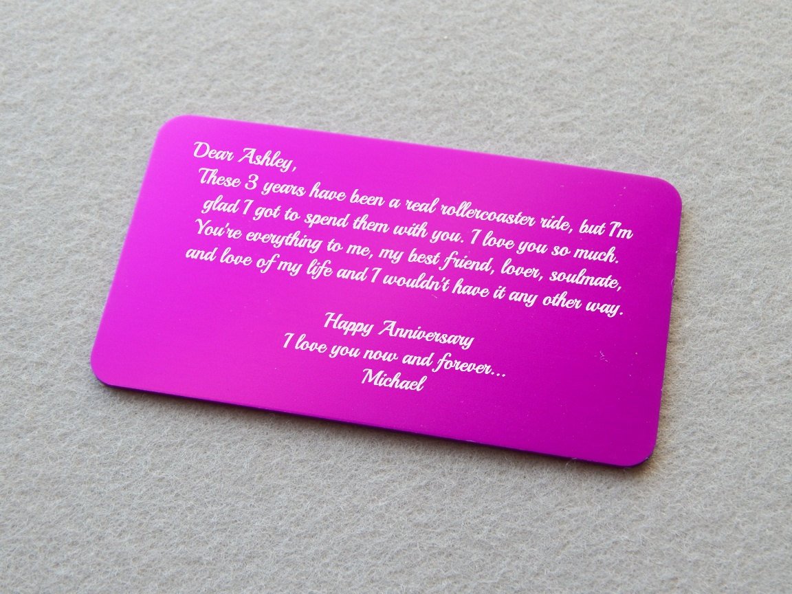 SPCustomAlum's tweet photo. Personalized Love Note Aluminum Wallet Card - Anniversary Wallet Ins… https://t.co/zynxAUO5ZW #Etsy #AnniversaryNote https://t.co/h0KaoyeWMj