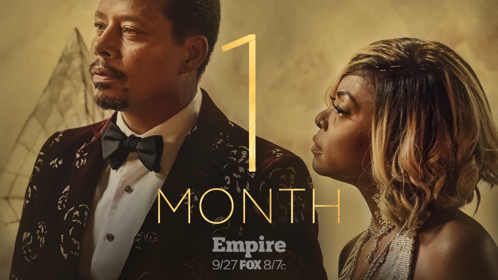 Enter the Lyons' Den in ONE MONTH! 🦁🍪📺 Retweet if you'll be tuning in for #Empire on September 27 at our new time of 8/7c!