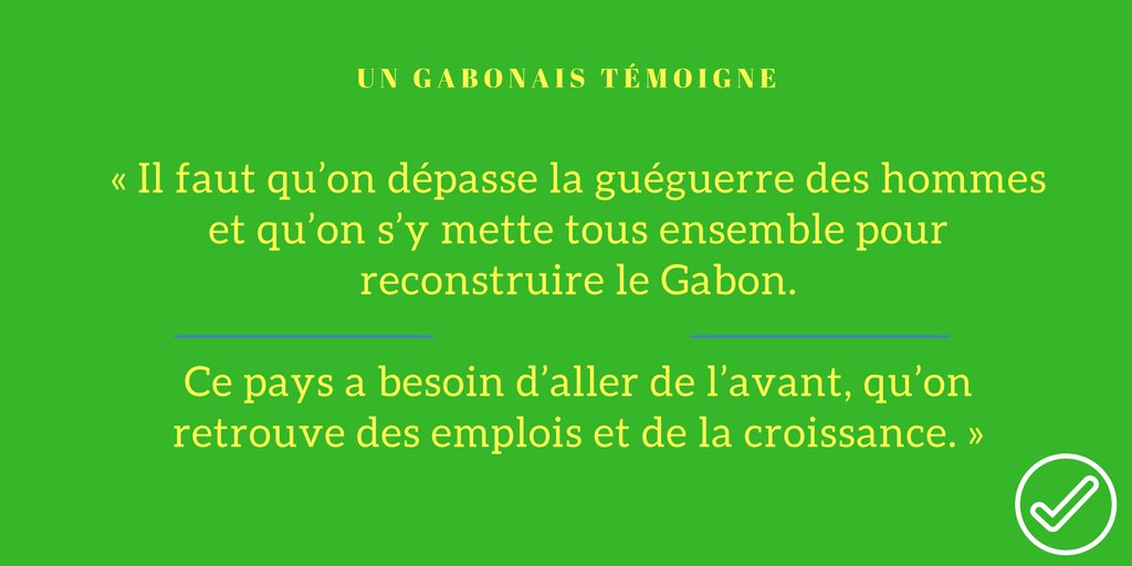 RegineGabon's tweet photo. Les #Gabon-ais sont fatigués de ces gens qui ne cherchent que le pouvoir pour le pouvoir Ping laisse le Gabon avancer! Un An de trop! https://t.co/GXLJAlPngT