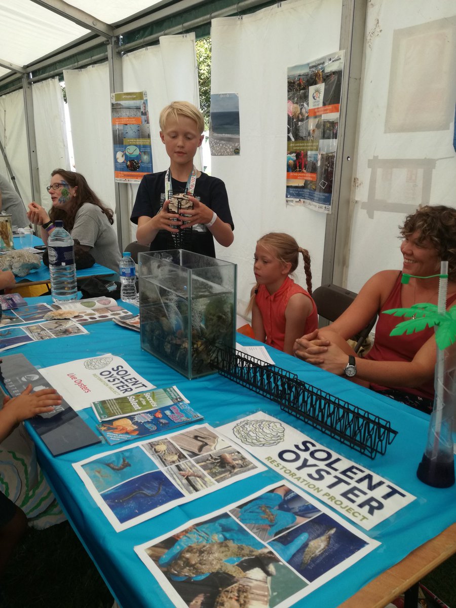 JPrestonDiggles's tweet photo. Let the young generation lead, my son and daughter explain why #oysters are awesome. We had a blast at the @UoPScience stall @VictoriousFest https://t.co/V0OISWp80S