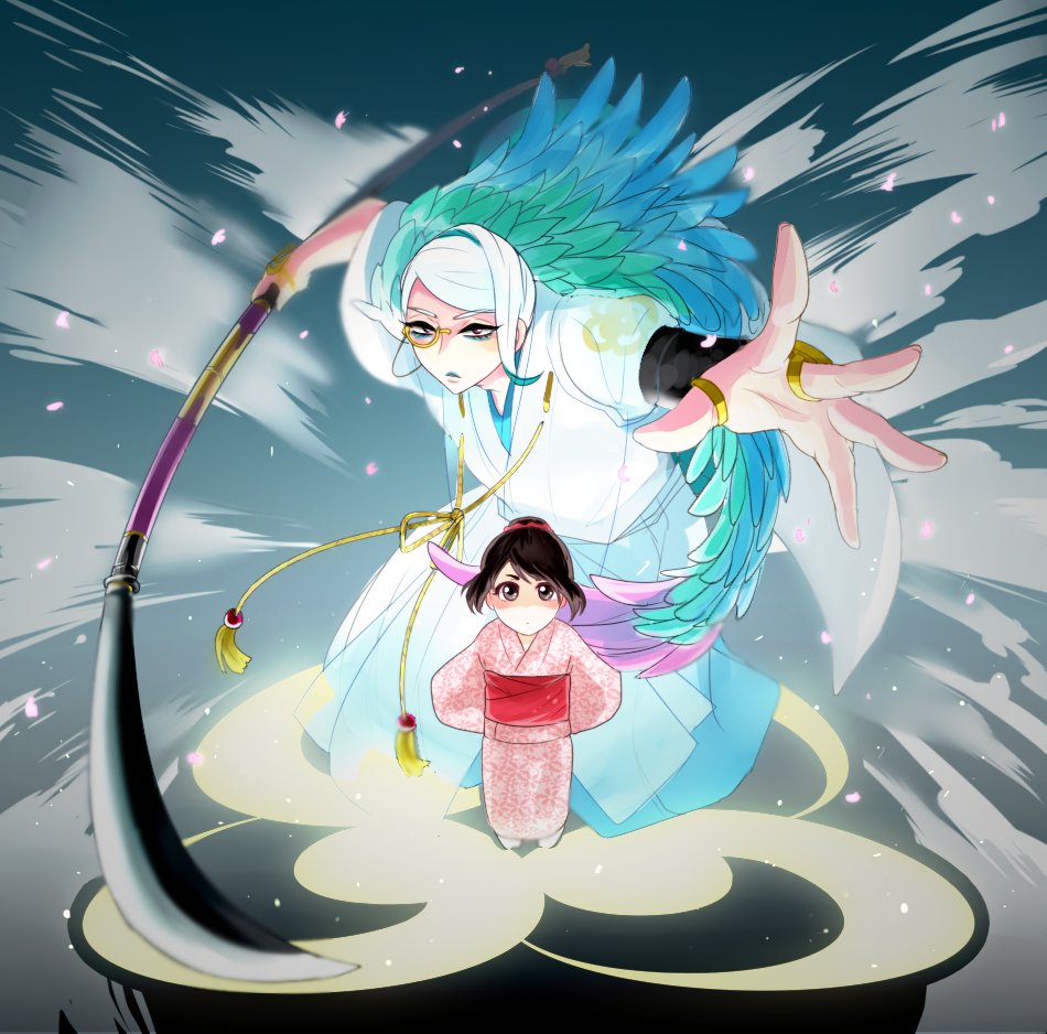 「幼女審神者と巴さん19
格好良く召喚とかして欲しい。 」|ごもくのイラスト