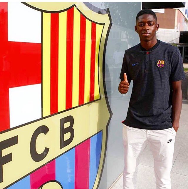 Selamat datang dembele ❤️💙🤙 ..
#ViscaBarca #ForcaBarca #Barcelona #ForçaBarça