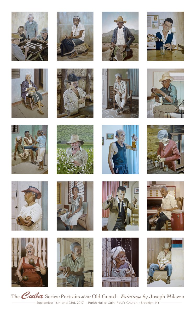 JoeMilazzo's tweet photo. The complete series. See it Sept 16th. https://t.co/P2KQ4RgpIP for all show info. #cuba #cubanart #brooklynart #brooklynpainter #nycart https://t.co/LAUVpYt2fT