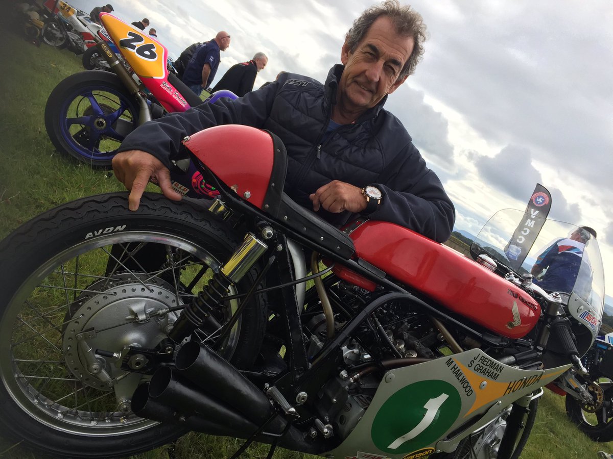 Only the best for the Honda Six. <a href="/AvonTyres/">Avon Tyres</a> <a href="/Plater22/">Steve Plater</a> will do a lap <a href="/iom_tt/">Isle of Man TT</a> tomorrow 😍🙉👍🏁