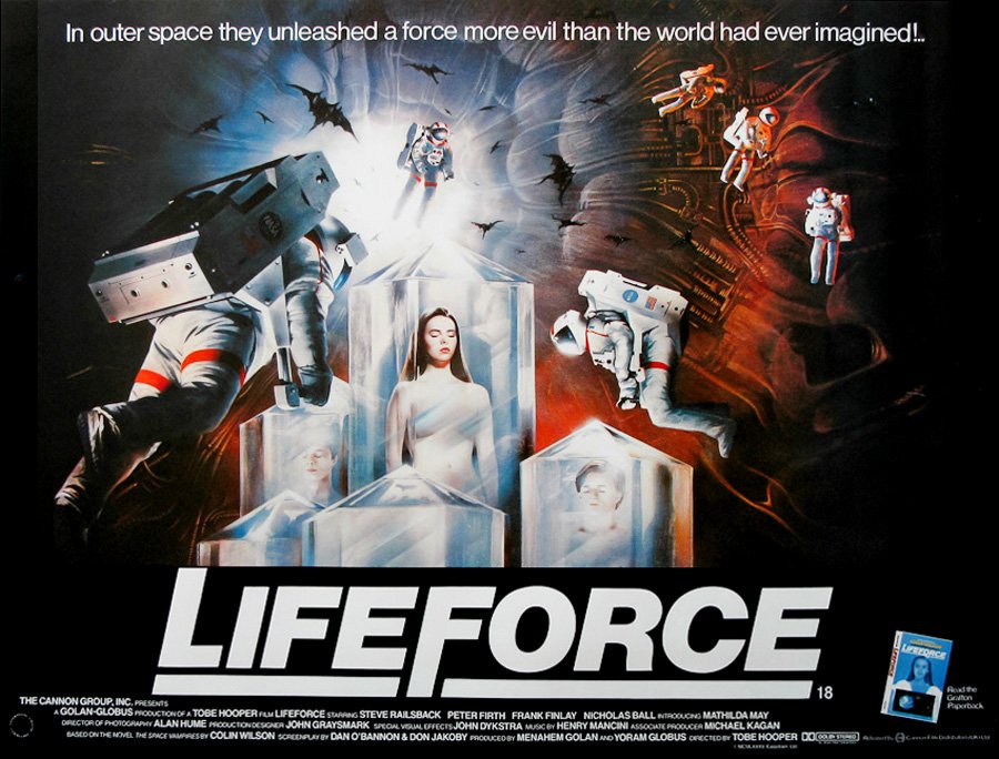 joe_dante's tweet photo. Someday LIFEFORCE's mad iconoclasm will be truly appreciated. So long, Tobe. I hope you find more sympathetic financiers on the other side. https://t.co/MG7WtthcWn