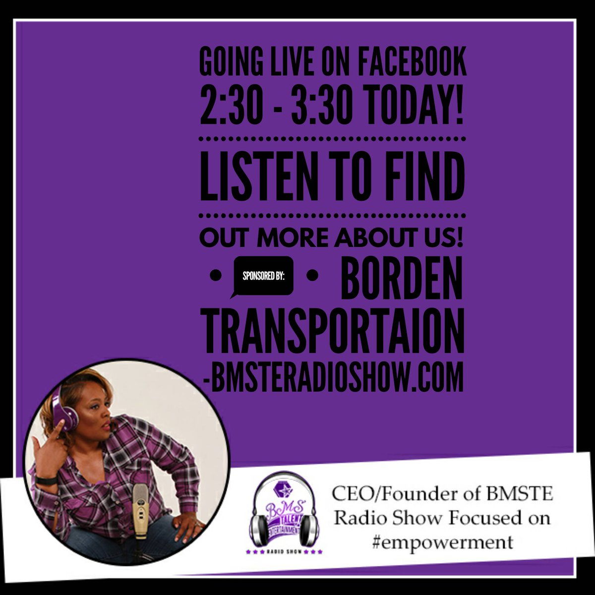 BMStalents's tweet photo. We are excited about our #radioshow! Hope you will #tunein to learn more! Monday's 7 - 8 PM! Starting September 11th https://t.co/Xvb1MqCvc8