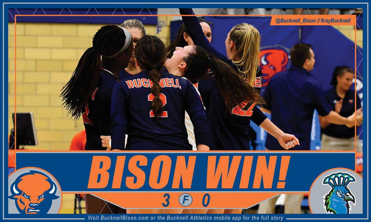 Bucknell_VB's tweet image. Bison sweep Saint Peter's 26-24, 25-15, 25-11 and win the Bucknell Invitational with a 3-0 record! #rayBucknell