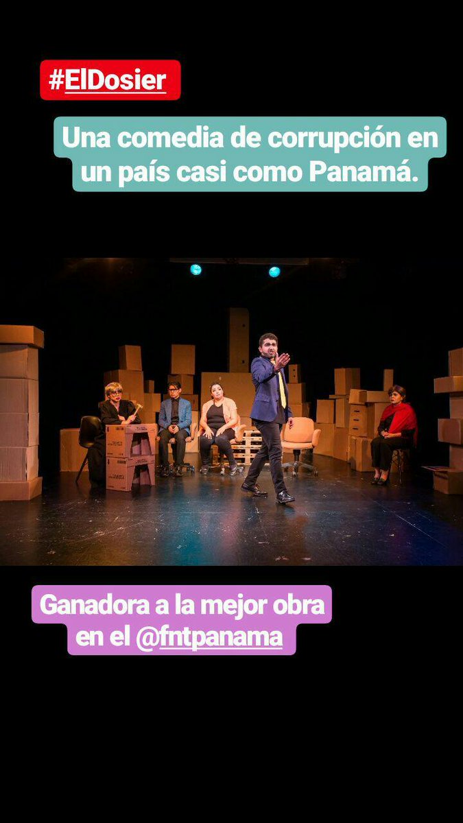 AleArauz's tweet photo. Hoy 8 pm última función de #ElDosier x @JoseA05 una comedia de corrupción en un país casi como Panamá. ;) https://t.co/RgvsjRmXb2
