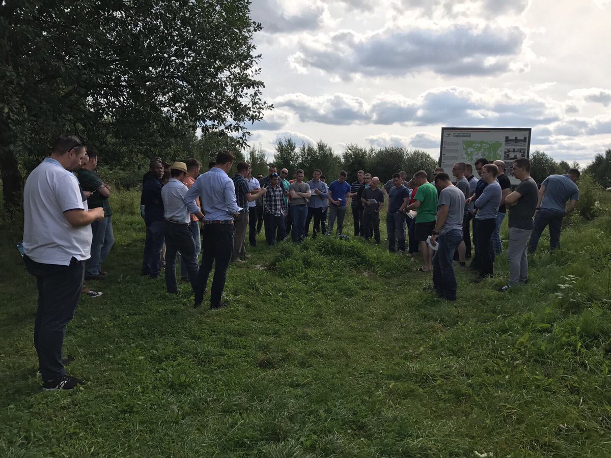 LDLightCav's tweet photo. A Sqn officers alongside @BG_Poland_eFP leaders reacquaint themselves with history during a battlefield study of #WW1 Battle of Tannenberg https://t.co/5nsdluX3Nr