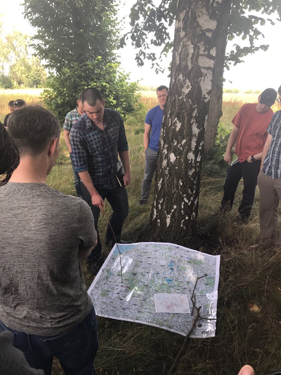 LDLightCav's tweet photo. A Sqn officers alongside @BG_Poland_eFP leaders reacquaint themselves with history during a battlefield study of #WW1 Battle of Tannenberg https://t.co/5nsdluX3Nr