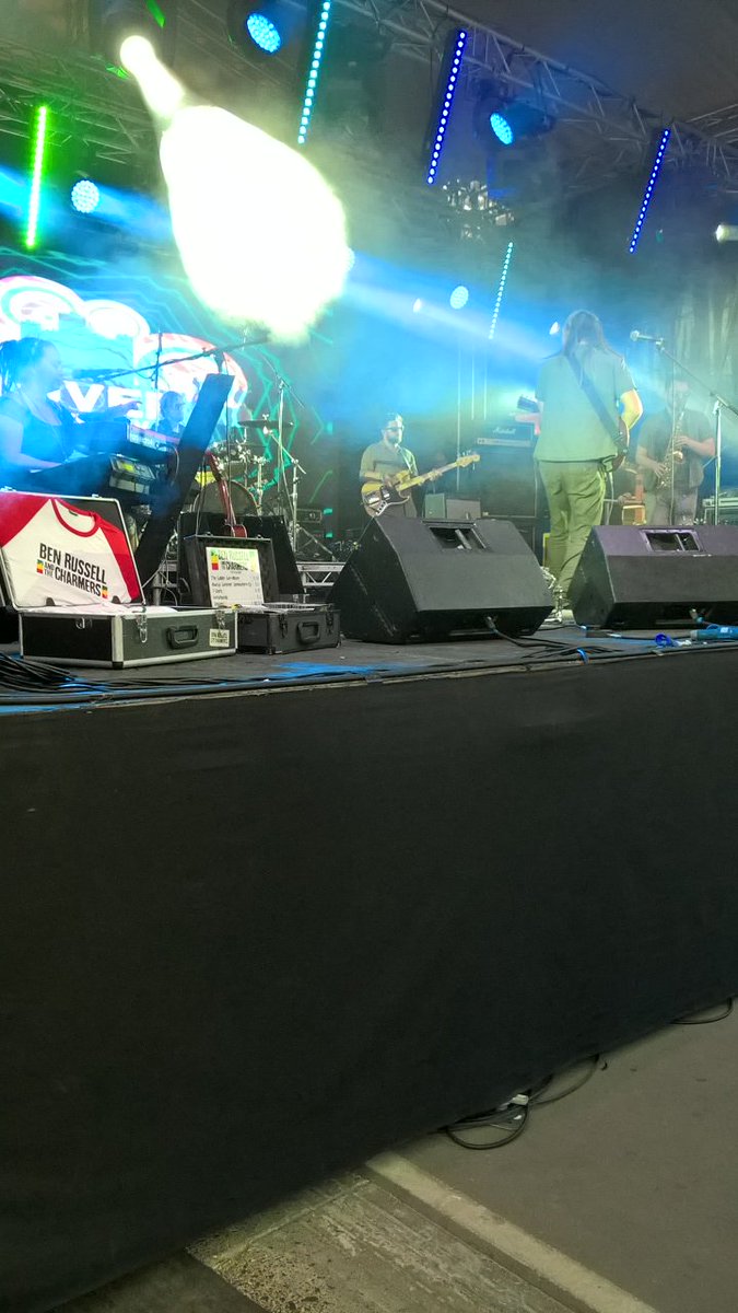Ben Russell &amp; the Charmers, just taking to the stage #DMF