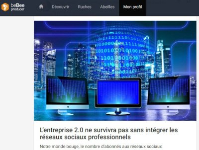 Alban_Jarry's tweet photo. L’entreprise 2.0 ne survivra pas sans intégrer les #RéseauxSociaux professionnels (@beBee_FR) #transfonum https://t.co/0d8YYUSBRc https://t.co/EWktaSjMHh