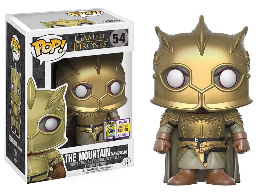 RT &amp; follow <a href="/OriginalFunko/">Funko</a> for the chance to win an #SDCC 2017 exclusive The Mountain Pop! #GameOfThrones