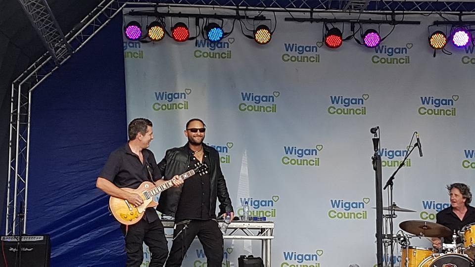 The Wigan Warriors home coming. Wigan lost but the show went on!