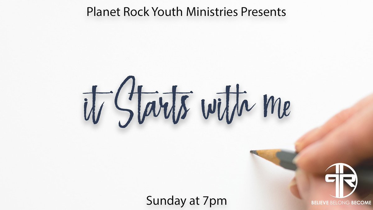 PlanetRock2's tweet photo. Join us tonight at 7 for part 4 of our "It Starts With Me" series. Its going to be an awesome service. See y'all there! https://t.co/AuJd4kE7LY