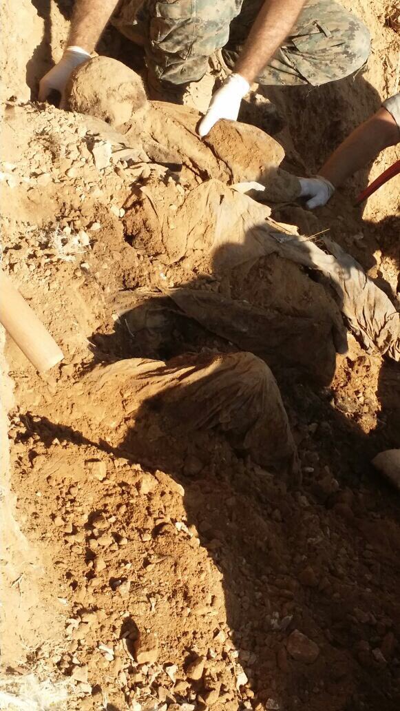 Hamosh84's tweet photo. Remainings of the #LAF soldiers murdered by #ISIS in #Qalamon #Lebanon. Rest in peace heroes. https://t.co/QOBYzY7q40