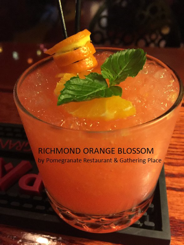 pomegranateva's tweet photo. We are participating in #VaSpiritsMonth. One of our special cocktails is the Richmond Orange Blossom, made with #VaSpirit Cirrus Vodka. https://t.co/lwKtXoGD7j