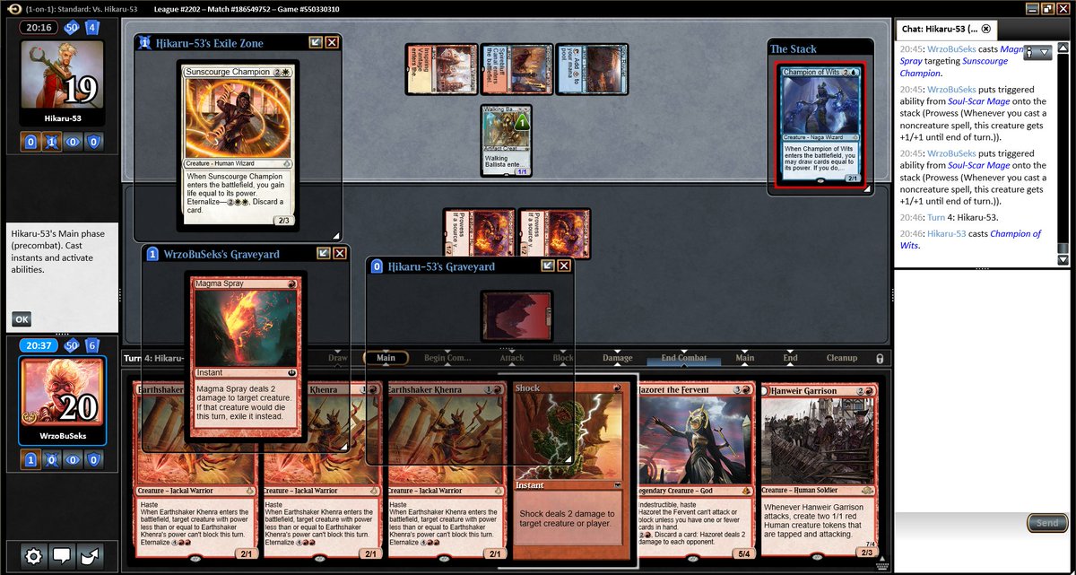 WrzoBuMTGO's tweet photo. Remember that time when PT  and whole SCG coverage judge crew did not understand this simple interaction? @StarCityGames #pthou https://t.co/h8TmYNLMsj
