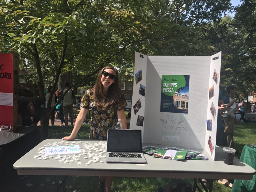 ScrippsPRSSA's tweet photo. Hey #OUClassof2021! Don't forget to stop by our table at the Involvement Fair for more info & encourage-mint π https://t.co/IyTAg356tH