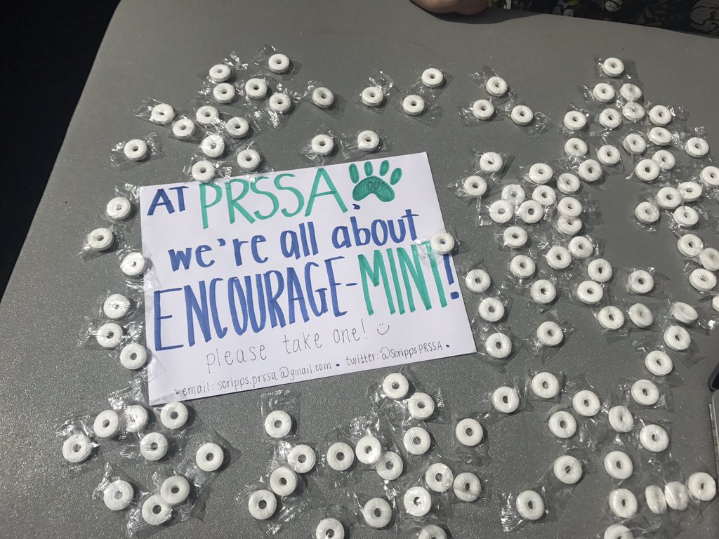ScrippsPRSSA's tweet photo. Hey #OUClassof2021! Don't forget to stop by our table at the Involvement Fair for more info & encourage-mint π https://t.co/IyTAg356tH