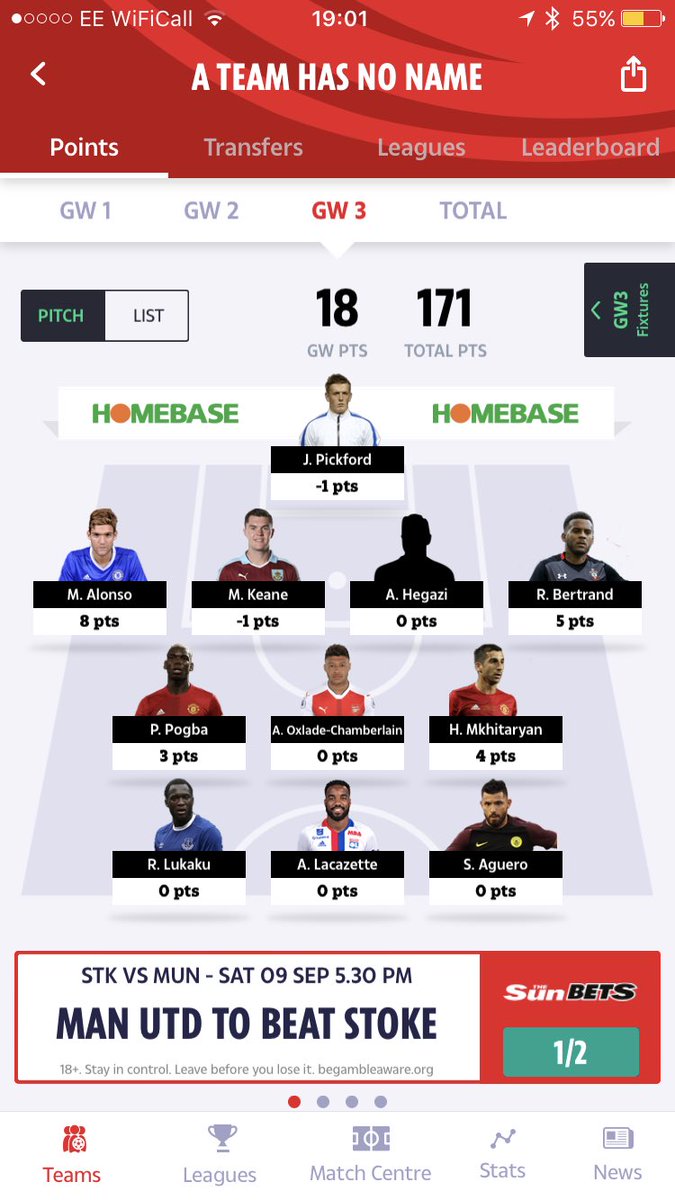 LeeQuinnHill's tweet image. Well I may have just survived this weeks dismal @dreamteamfc performance to cling onto 1st place (just) #FantasyFootball #ChangesNeeded