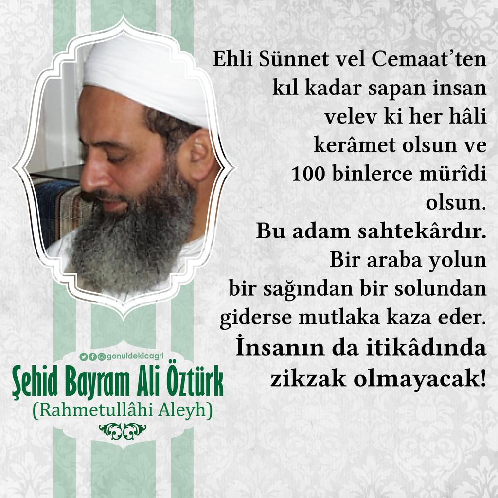 İnsanın #itikad ında zikzak olmayacak!

#Şehid Bayram Ali Öztürk (r.a)

#efendihazretleri #sözler #islam #ismailağa #bayramaliöztürk #din