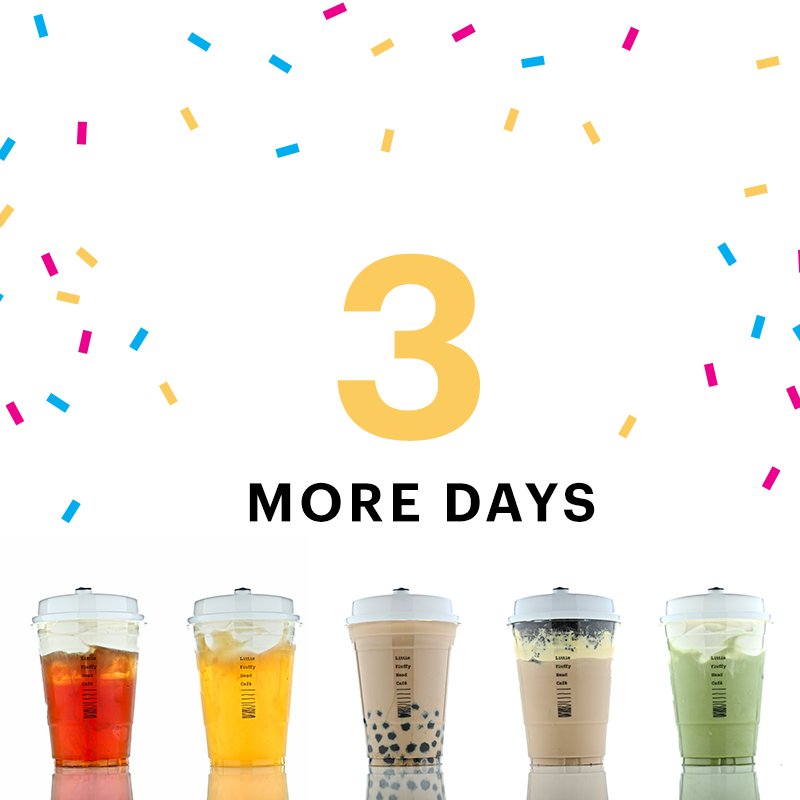 Prepare your tastebuds. Little Fluffy Head Cafe is officially opening in 3 days! #cheesetea #littlefluffyhead