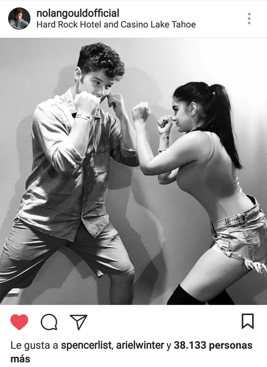NolanGouldFC's tweet photo. 📸 @Nolan_Gould IG |

Nolan and @arielwinter1 "fighting"🥊 on yesterday night and waiting for the battle between Mayweater and McGregor https://t.co/39l25f4rB7