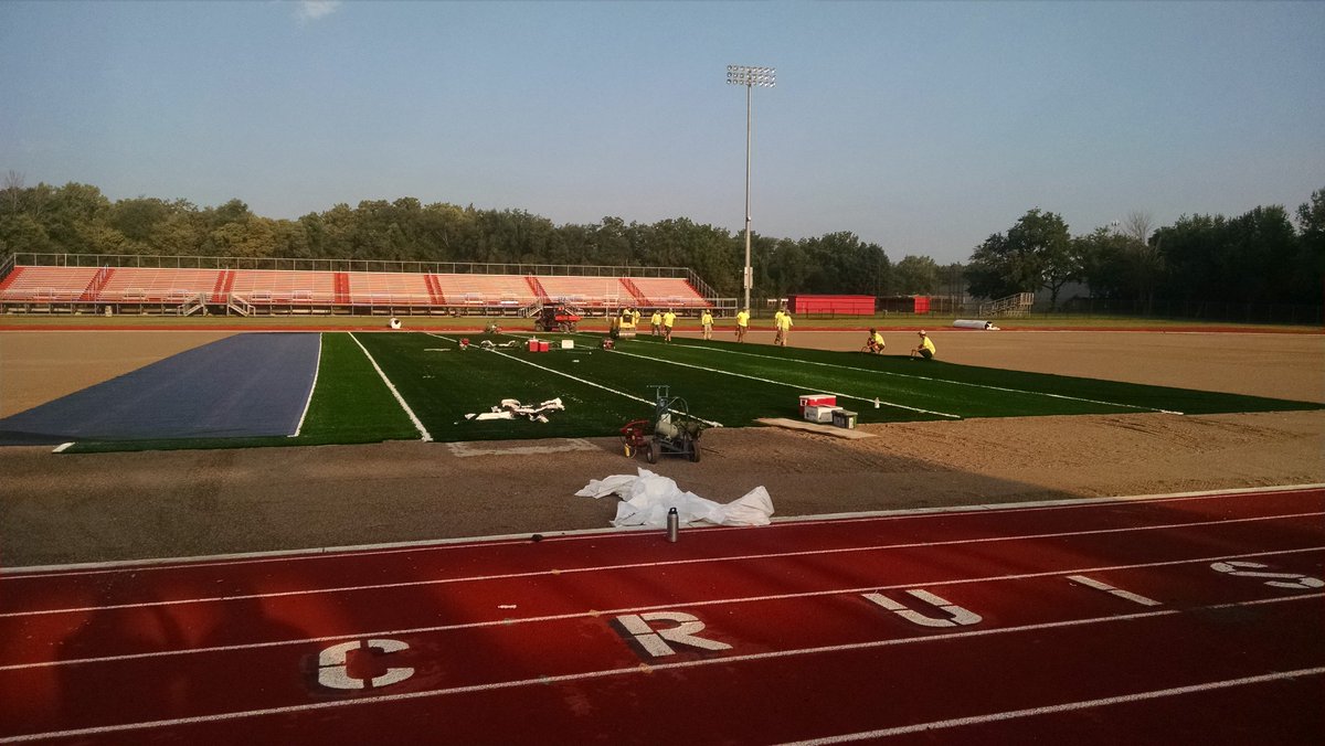 I want to thank Coach Schoonover and Mr. Hurd who made the field funding and completion possible.