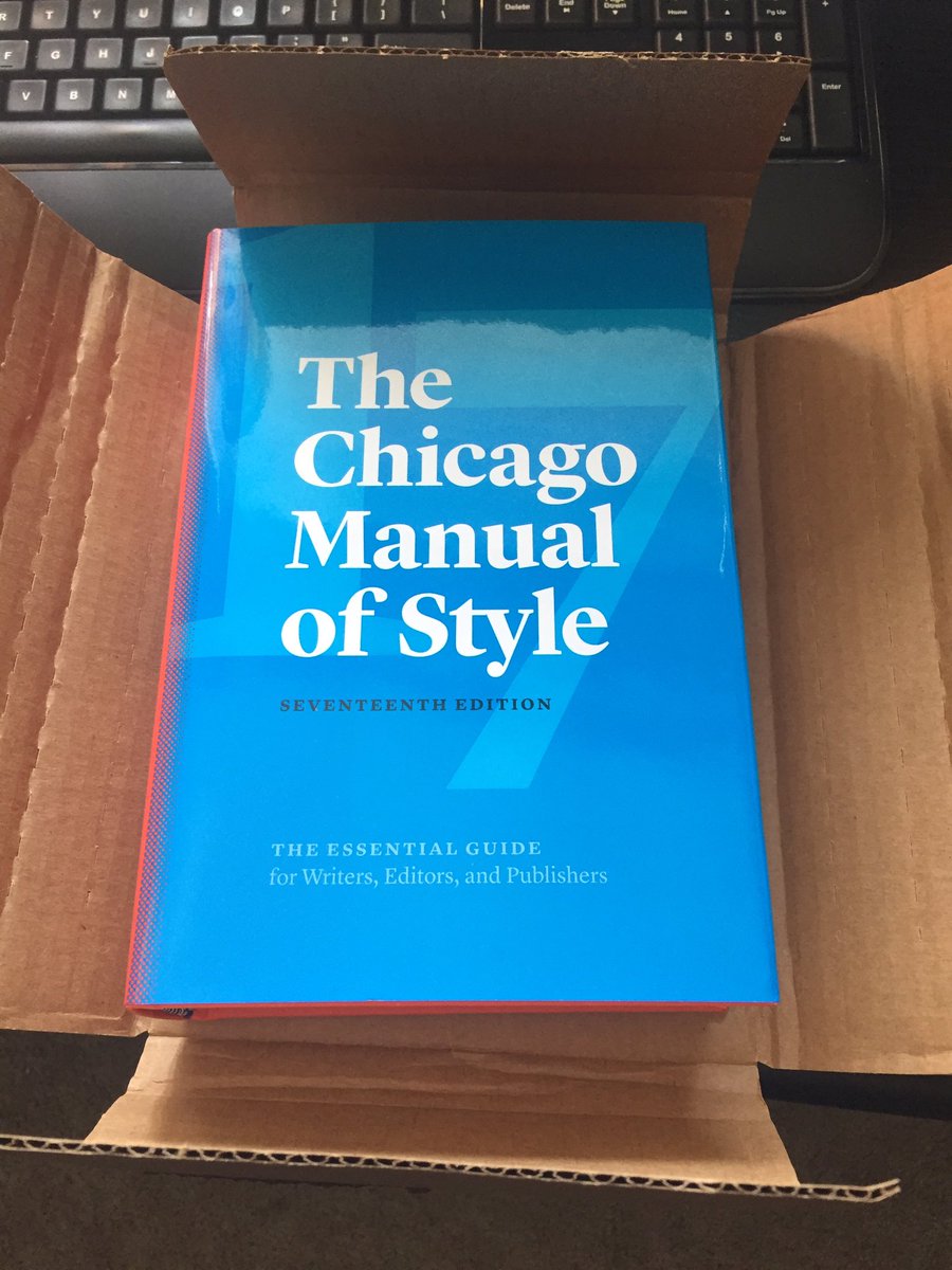 KRZediting's tweet photo. It’s #WordNerd Christmas! (Can’t wait for #CMS17 to become stated style for my projects rather than #CMS16) @ChicagoManual #amediting https://t.co/N6hrMgiA3a