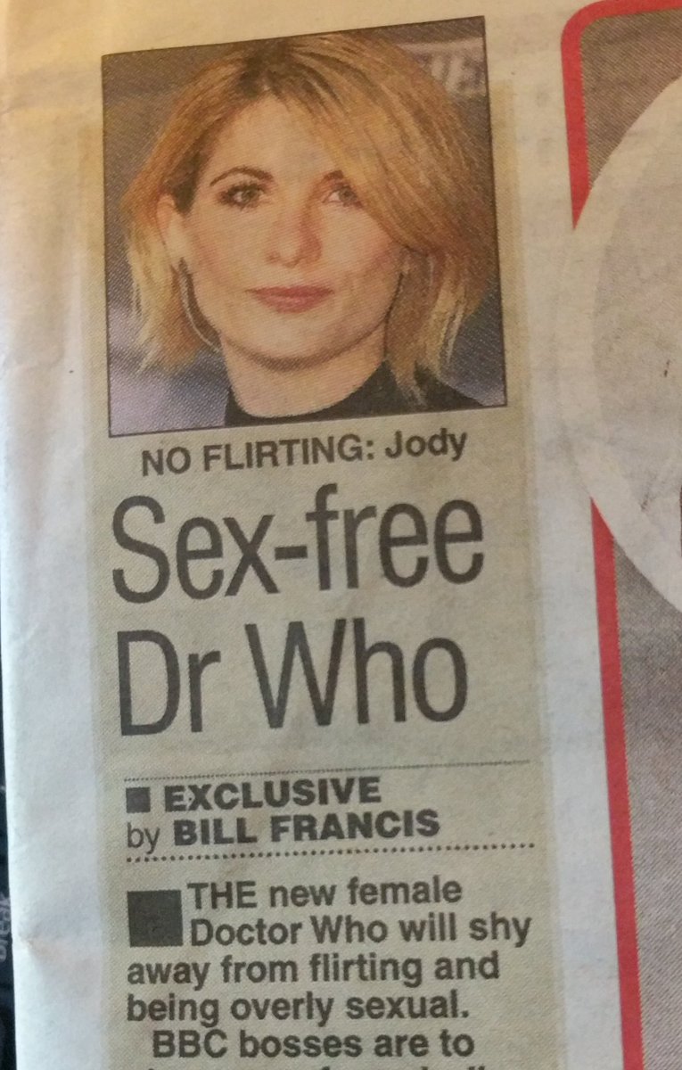 No sex life for the new Doctor Who?
Something for the fans to relate to.