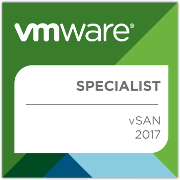 Brighamme's tweet photo. I passed VMware Specialist: vSAN 6.x exam at #VMWorld2017 #HCI #SDS #VMWorld #2VB-601 https://t.co/ePZsJN0tN5