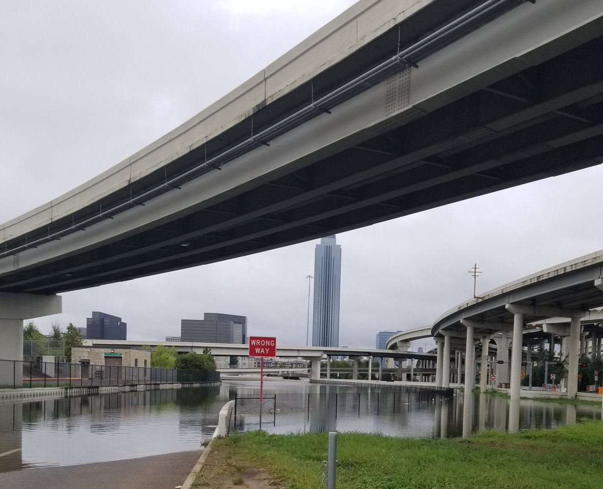 zaiful's tweet image. After Hurricane Harvey the Bridge under Southloop west 610 leading  to West Park from Richmond Avenue