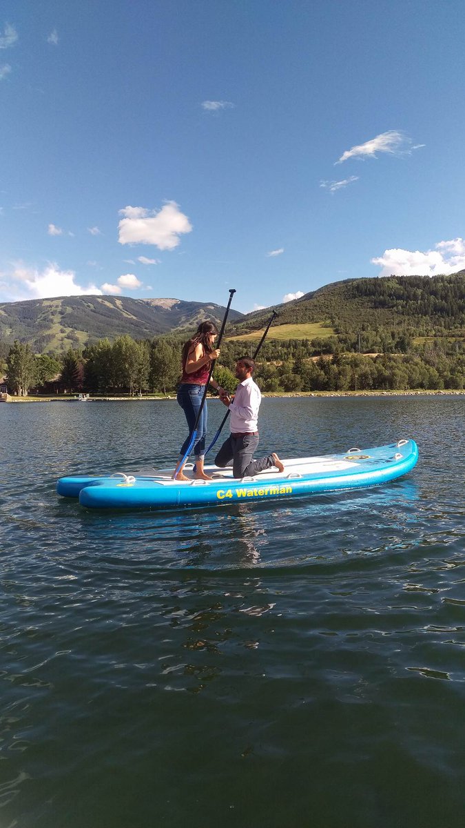 SUPCOLO's tweet photo. Congratulations to the newly engaged couple on #NottinghamLake, using one of our SUPs. May your future be bright & filled w/ ❤! #Love https://t.co/c7sW7sJL3y